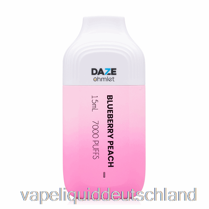 7 Daze Ohmlet 7000 Einweg-Blaubeer-Pfirsich-Vape-Flüssigkeit